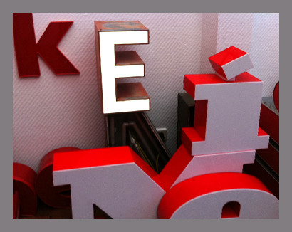 Foto: Buchstabenmuseum Berlin Eckmann & Rowley, Text · Kommunikation